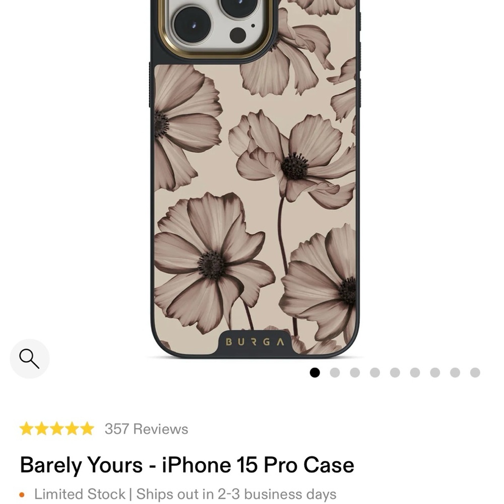 iPhone 15 Pro Burga Elite Case - Barely Yours